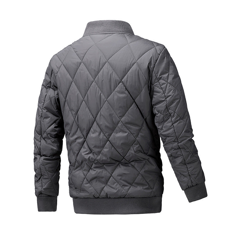 Men's quilted, lightweight padded bomber jacket with diamond quilting Chichicherry
