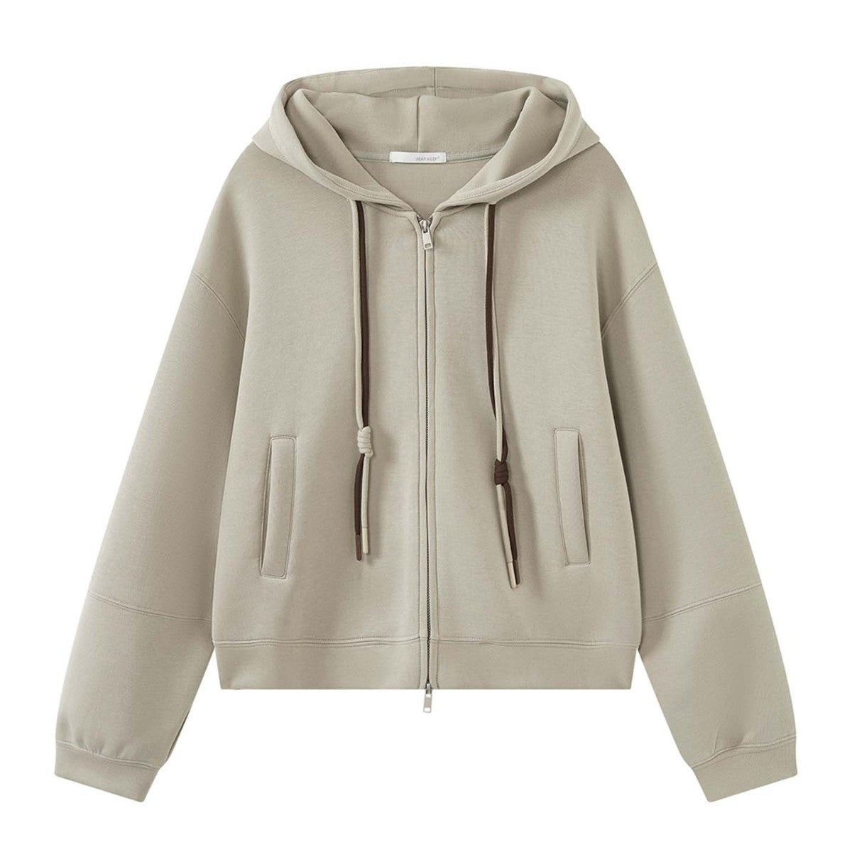 Women Oversize Zip Hoodie made of French Terry with Raglan Sleeves Chichicherry