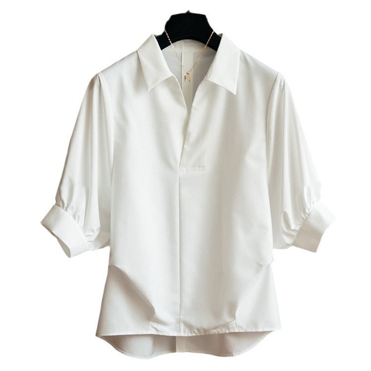 Ladies Elegant Blouse with Plus Sizes and Wide Sleeves Chichicherry