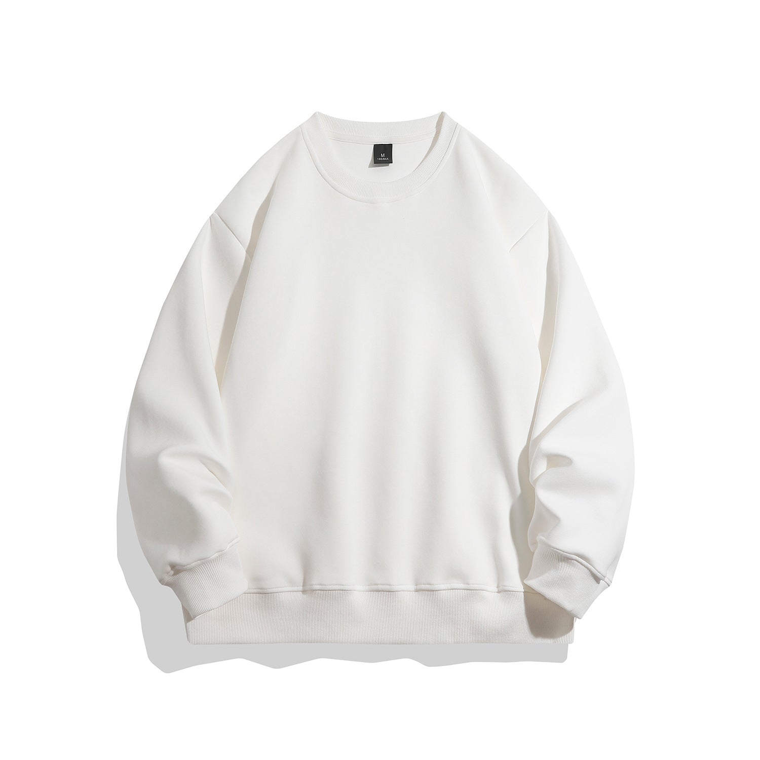 Men's Oversized Crew Neck Sweatshirt with Deep Fit, Raglan Sleeves, and Ribbed Cuffs Chichicherry