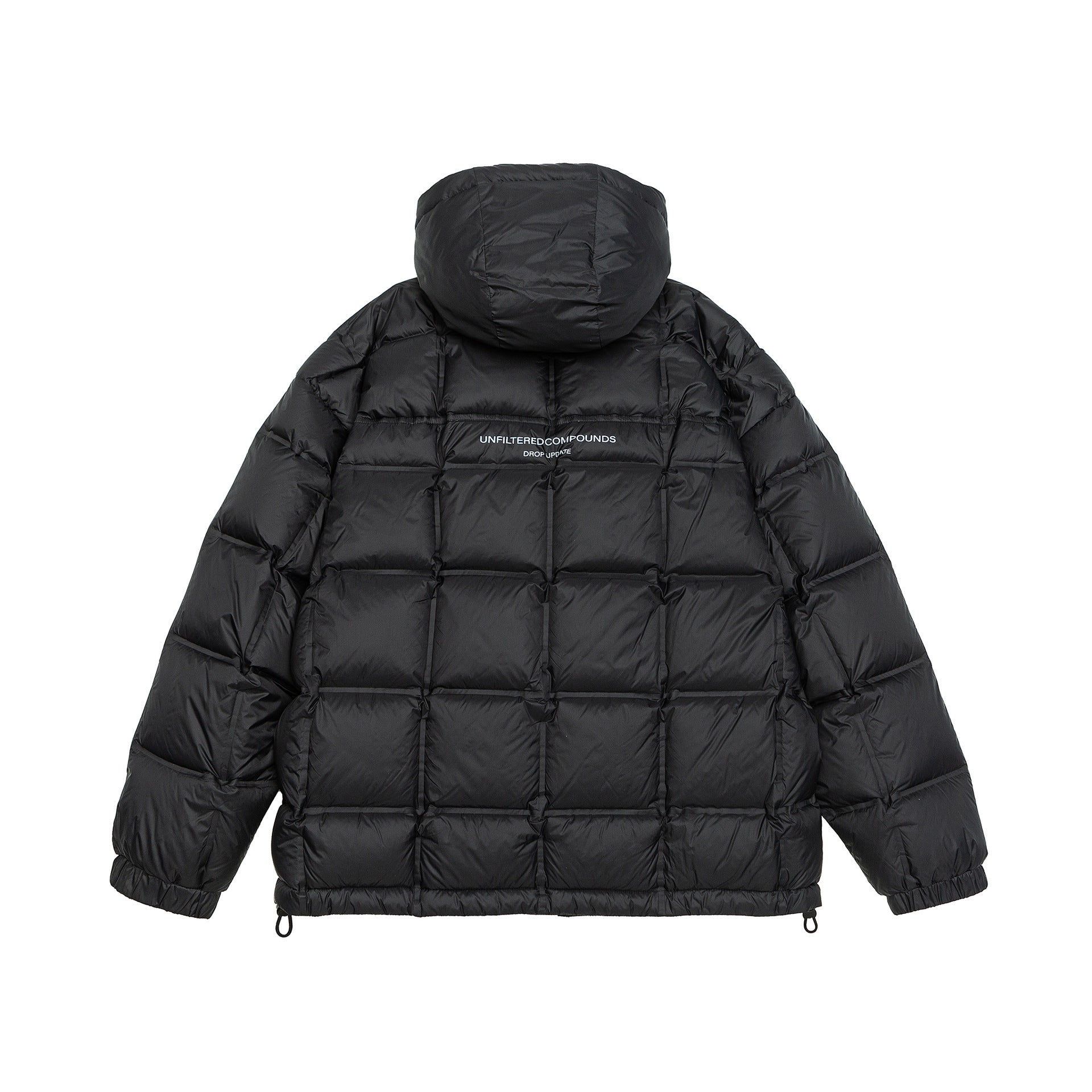 Unisex Oversized Padded Jacket with Hood, Down Look and Drawstring Chichicherry