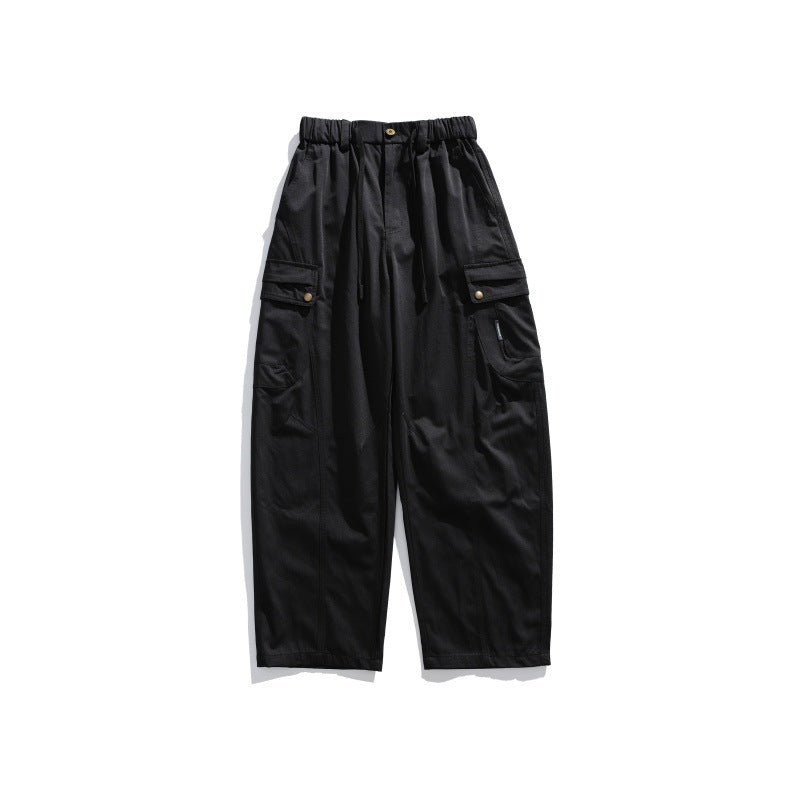 Men's cargo pants with elastic waistband, drawstring and multiple utility pockets Chichicherry