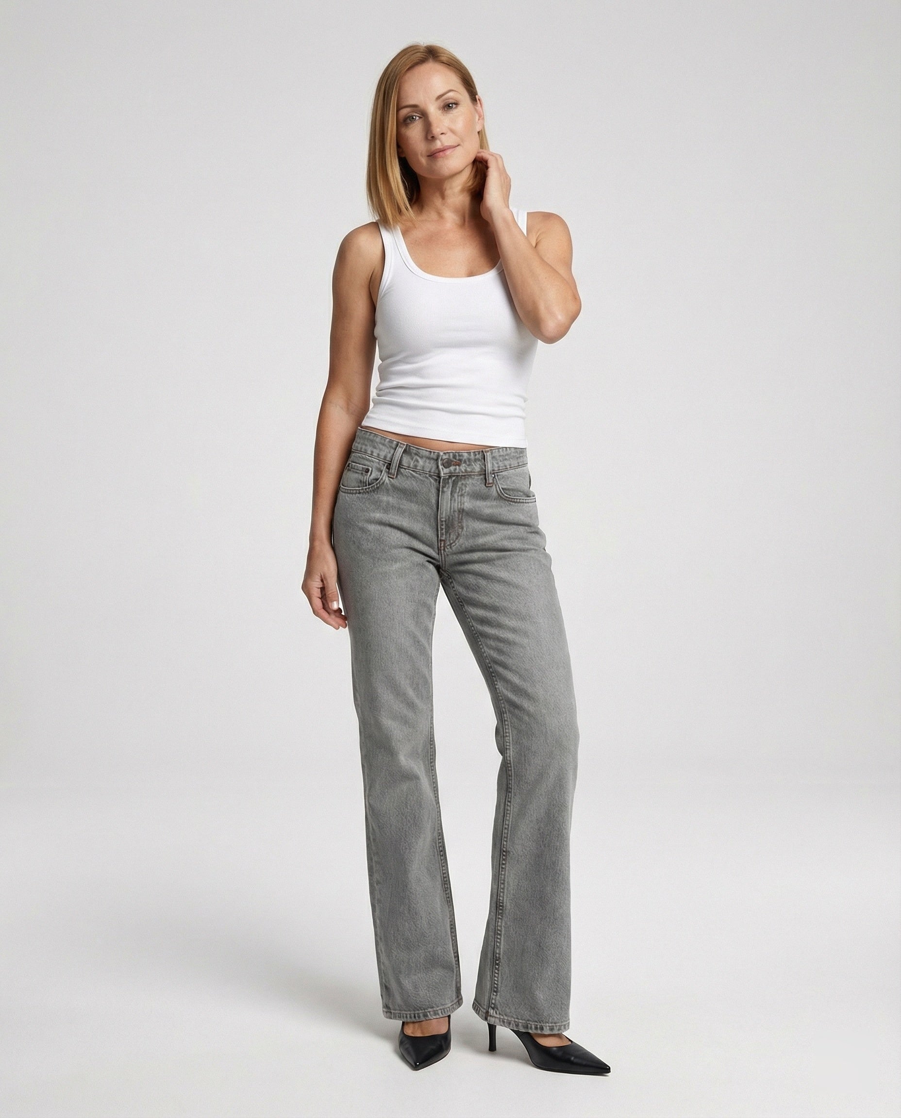 Women's Bootcut Jeans High Waist Stretch