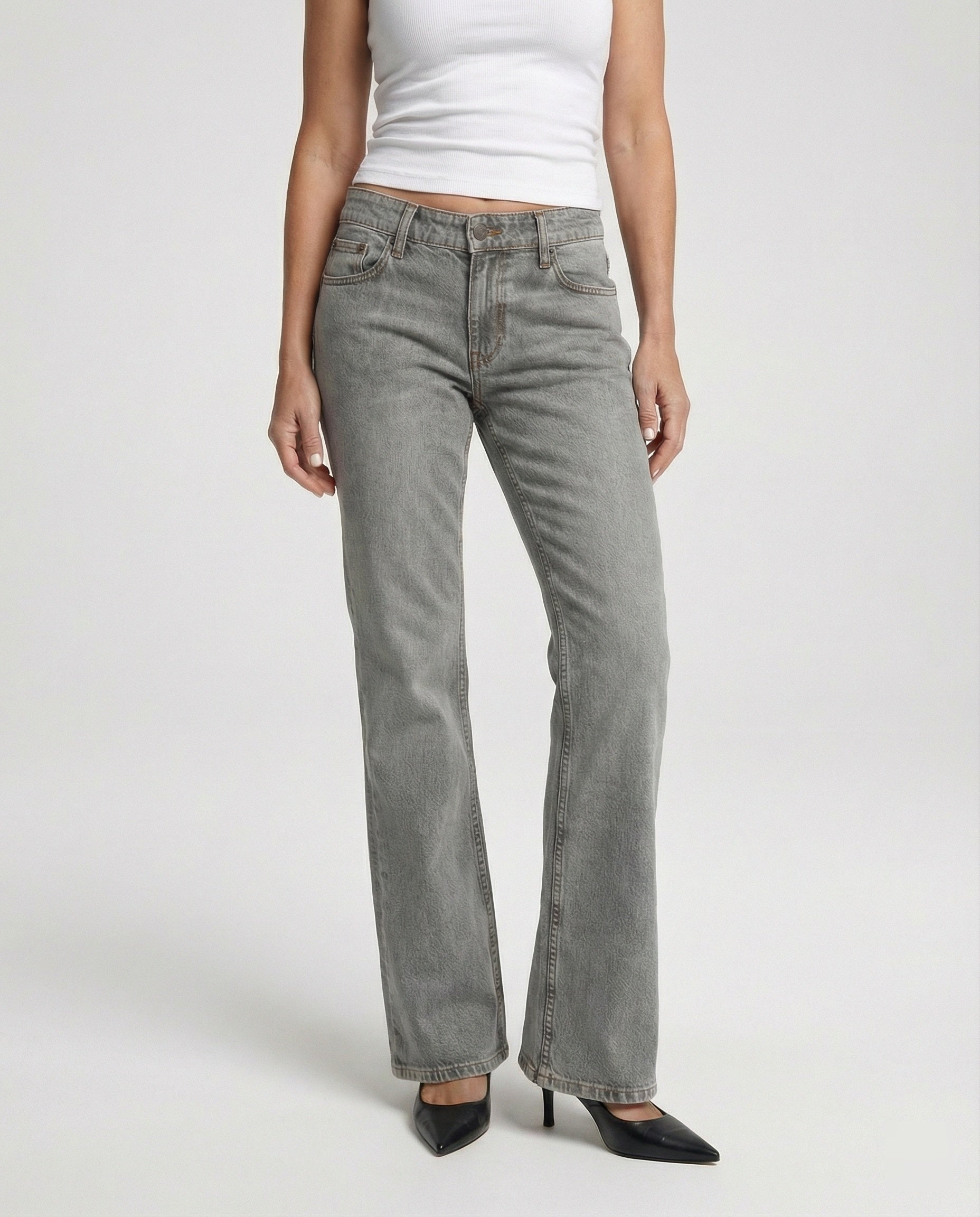 Women's Bootcut Jeans High Waist Stretch
