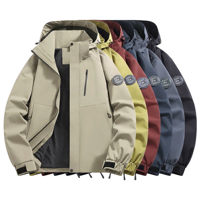 Men's Softshell Outdoor Parka with technical membrane, welded seams and waterproof zippers Chichicherry