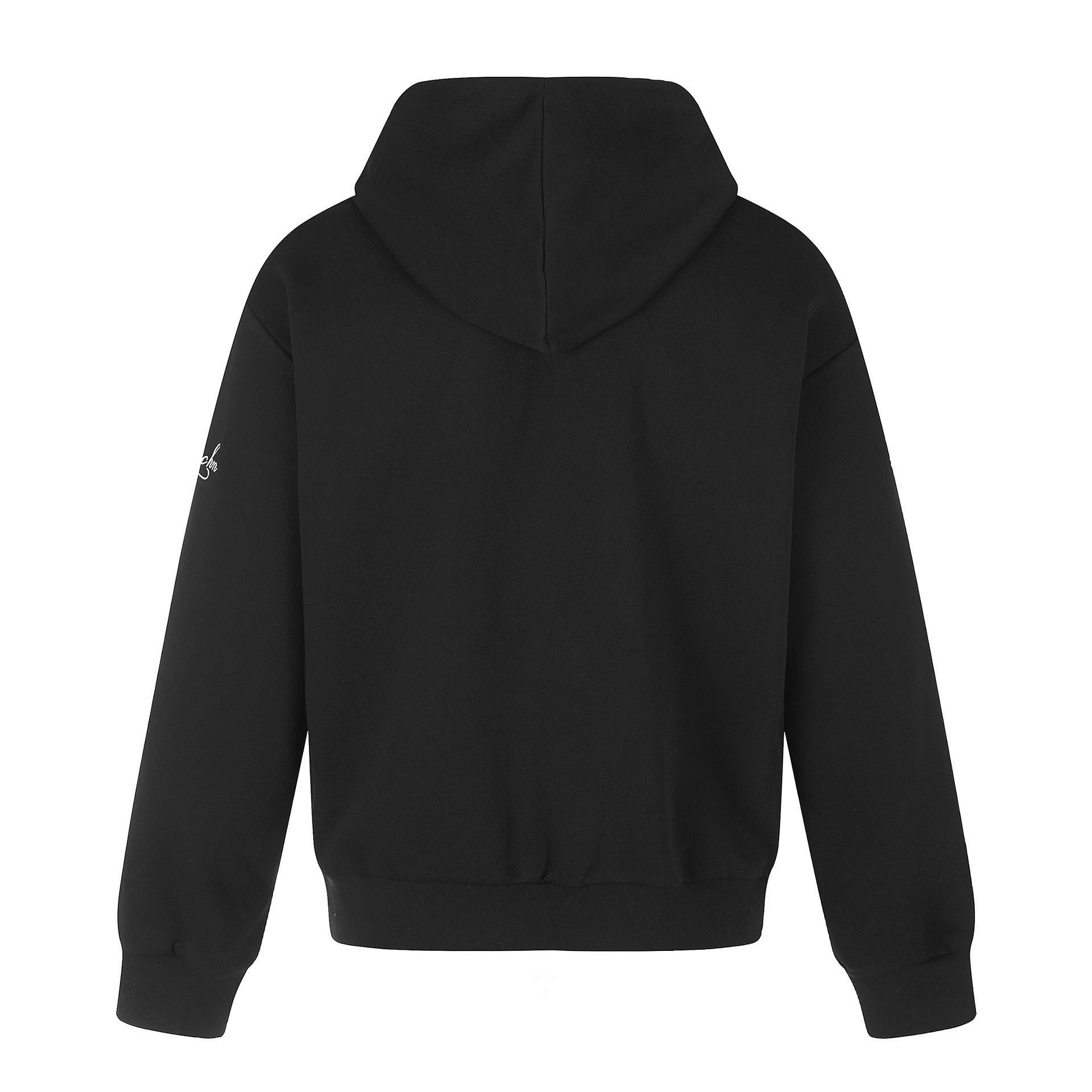 Unisex Hooded Zip Jacket in Military Style with Decorative Cord Application and Cross Zipper Chichicherry
