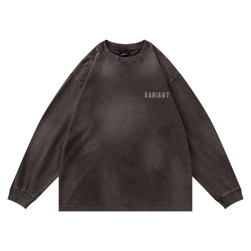 Unisex Oversize Sweatshirt with pigmented wash and subtle chest print Chichicherry