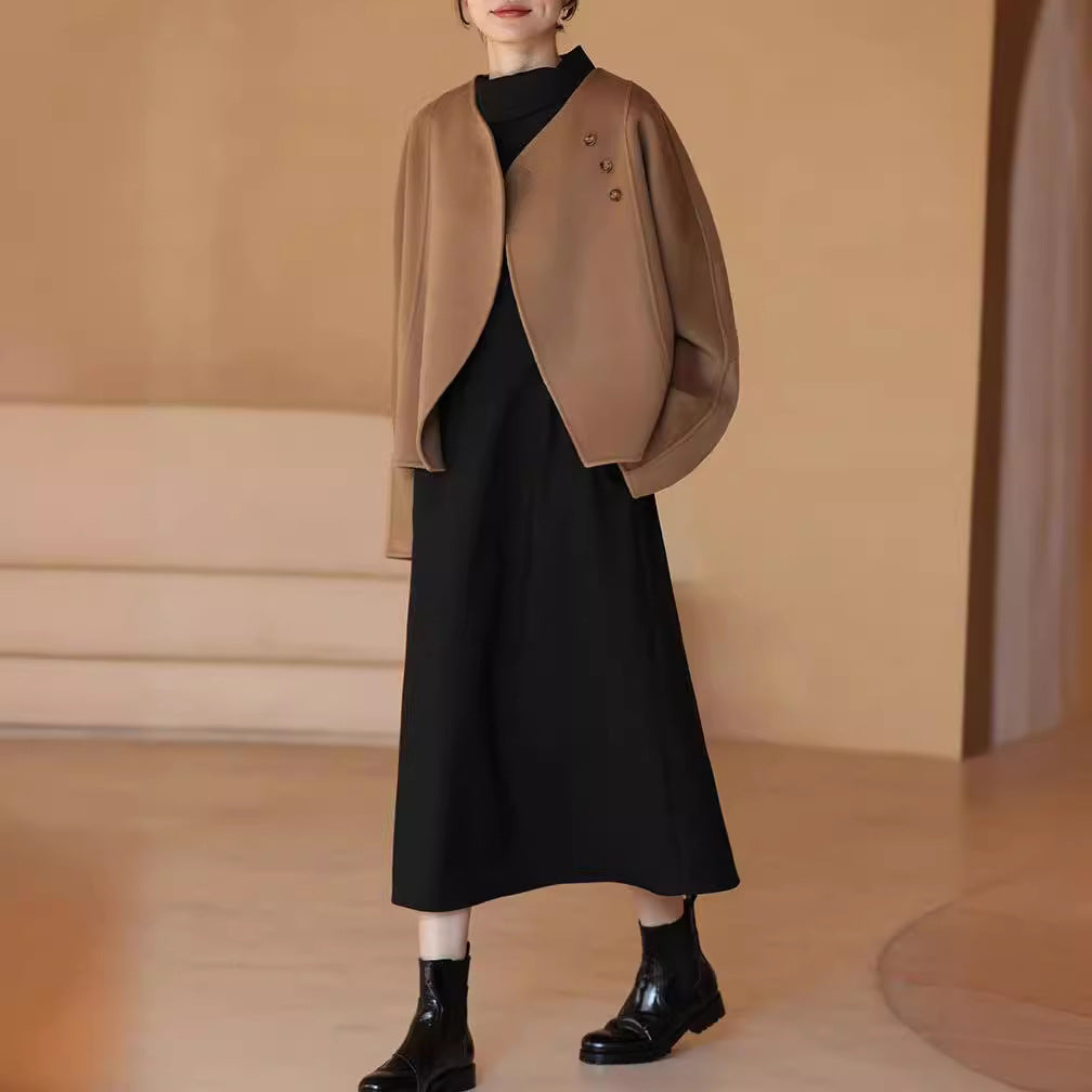 Ladies Elegant and cozy jacket with asymmetrical cut Drune