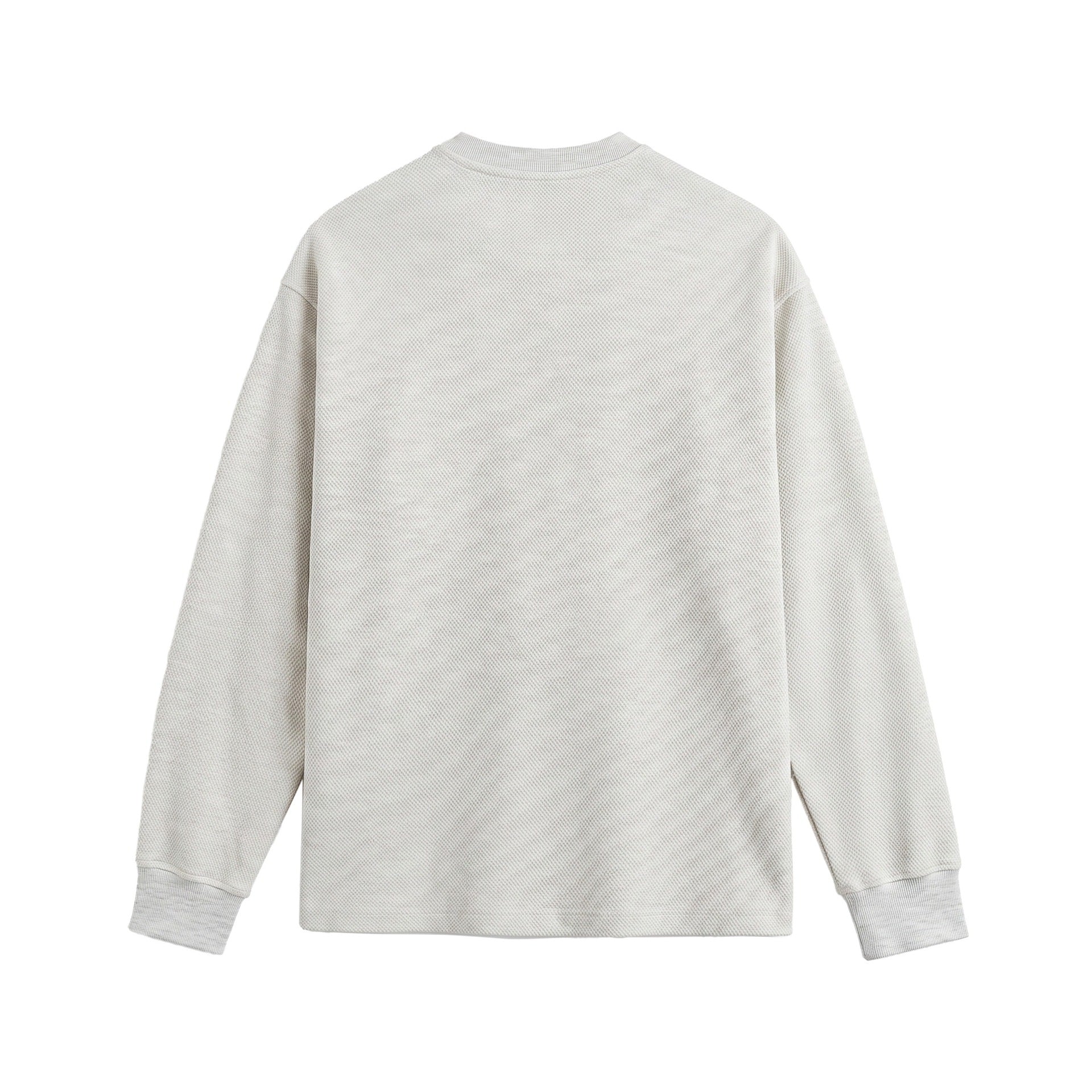 Unisex Structured Henley Sweater with Button Placket and Ribbed Stand Collar Chichicherry