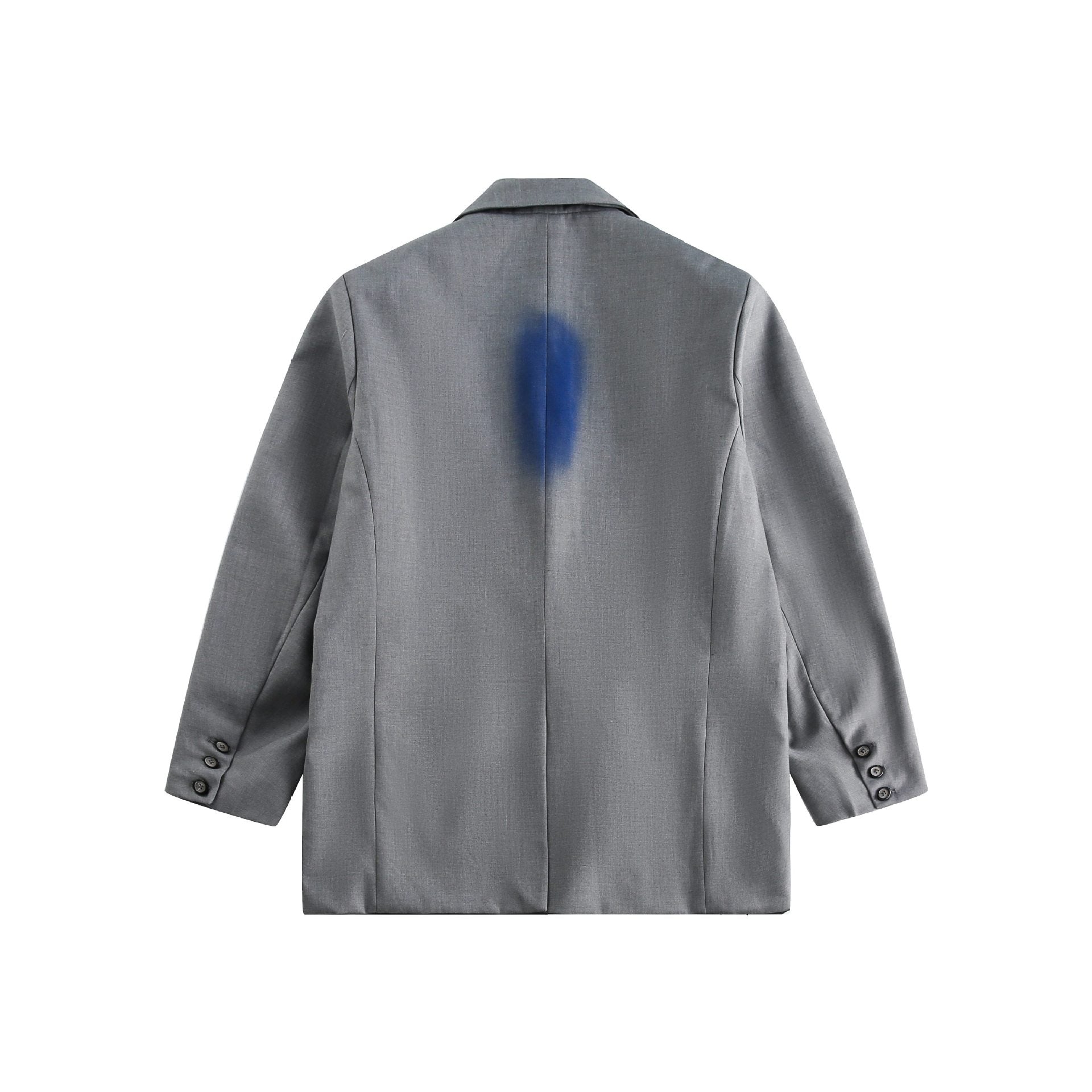 Men's casually tailored oversized blazer with graffiti print and lapel collar Chichicherry