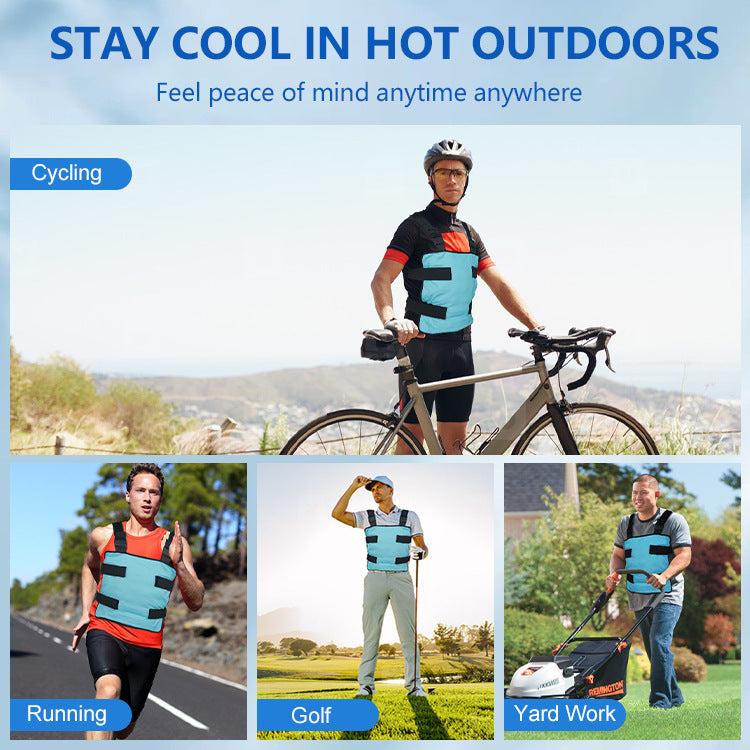 Men's cool vest with adjustable shoulder straps and Velcro fastenings Chichicherry
