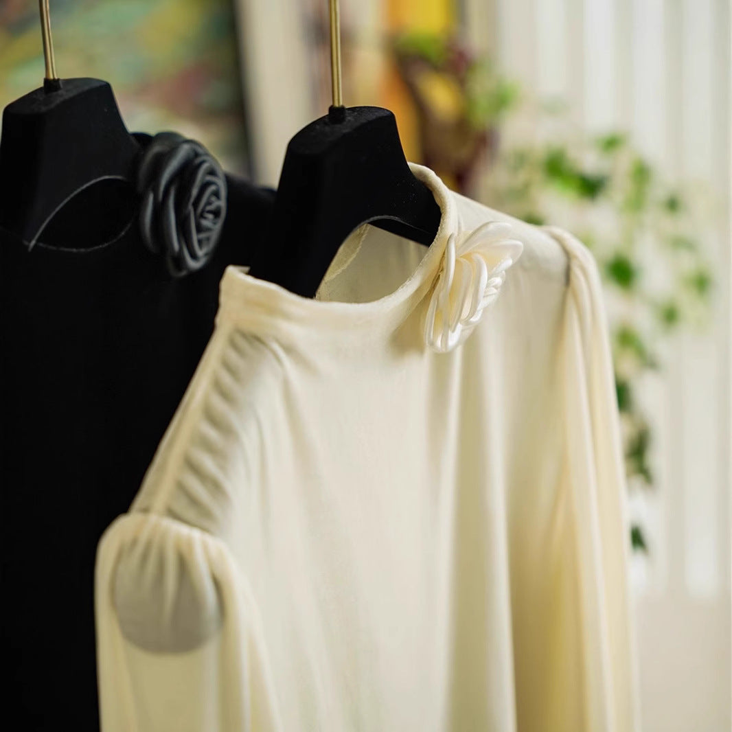Women Elegant Blouse with Ruffle Detail Chichicherry