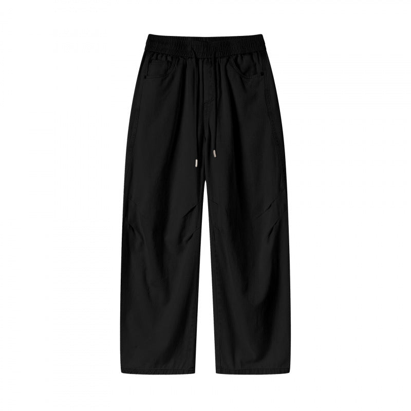 [Women] Wide culotte pants with high elastic waistband, drawstring and side pockets Chichicherry