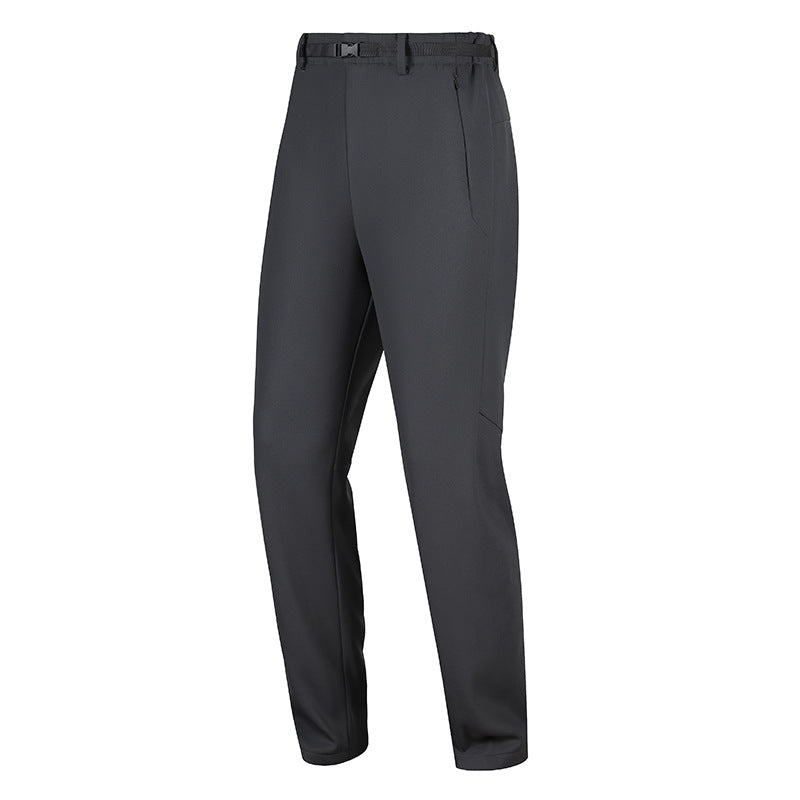 Men's Technical Cargo Fleece Pants with Oversized Flap Pockets and Elastic Waist Chichicherry