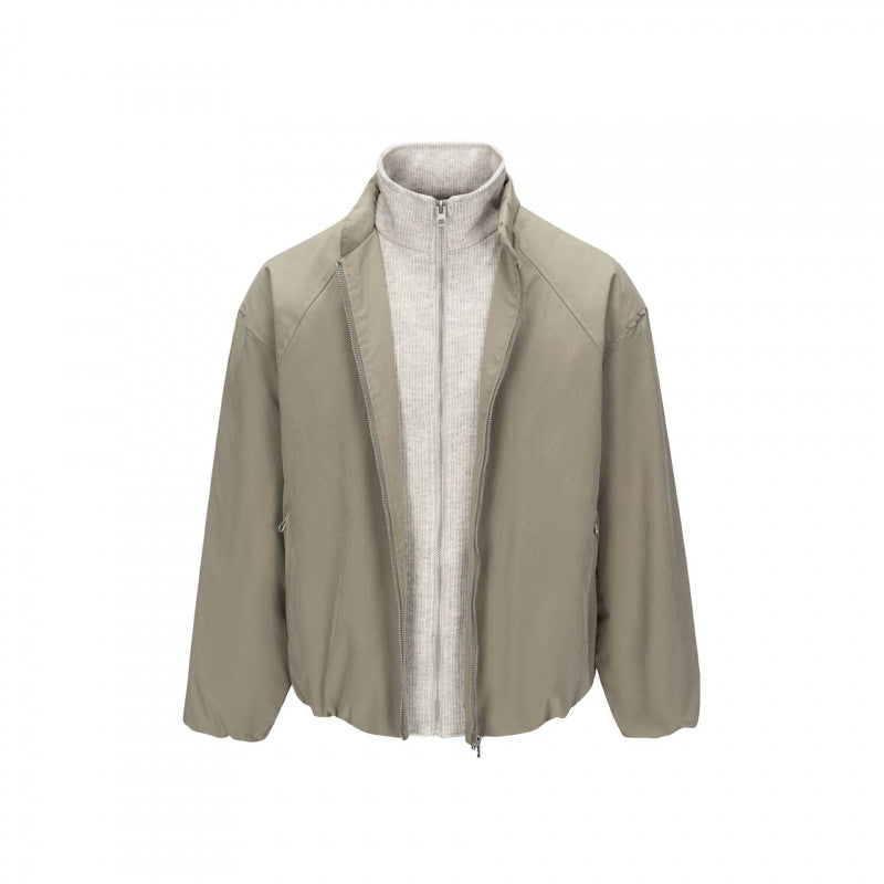 Men's ultralight tech blouson jacket with raglan sleeves, stand-up collar, and zip pockets Chichicherry