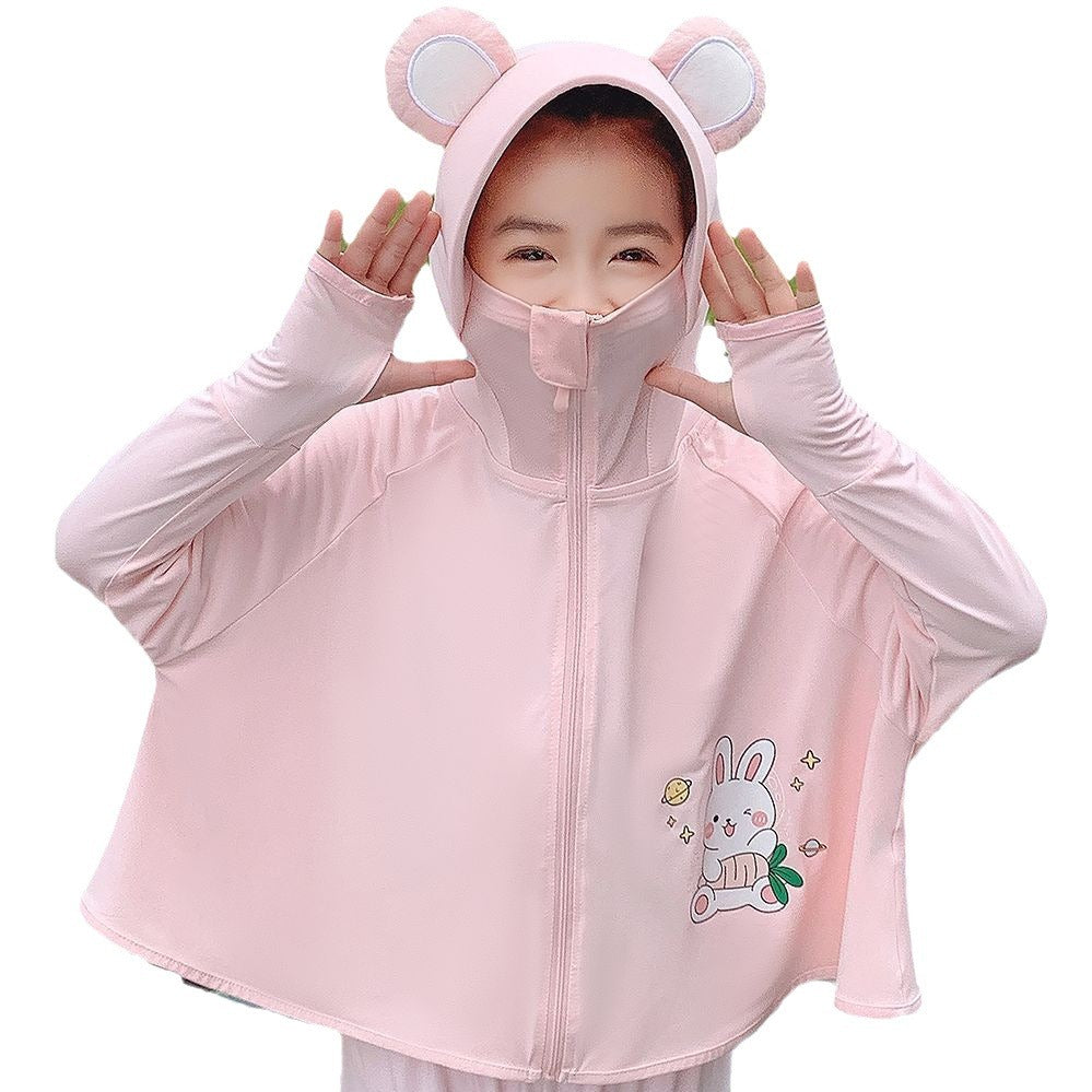 Girl's practical hooded jacket with animal ears Chichicherry