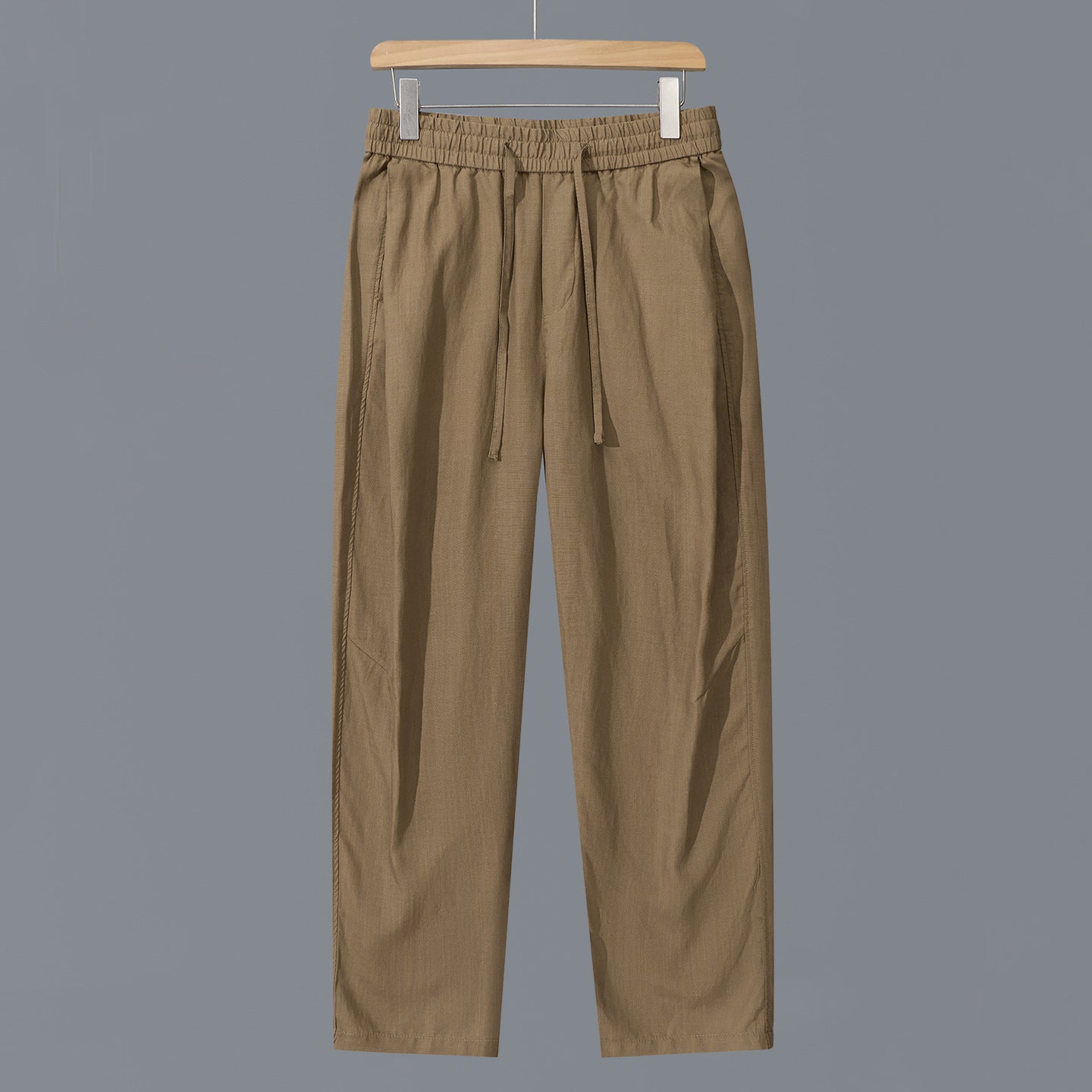 Men's linen-cotton pants with elastic waistband and drawstring Chichicherry