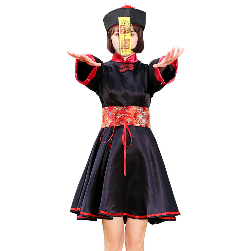 Girls traditional costume with floral pattern Chichicherry