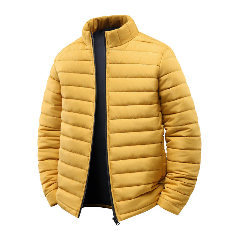 Men's quilted jacket with light thermal insulation and high stand-up collar Chichicherry