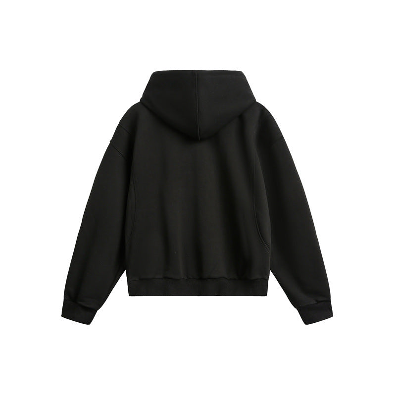 Unisex Oversize Hoodie Sweatshirt made of French Terry with raglan sleeves and two-way zipper Chichicherry