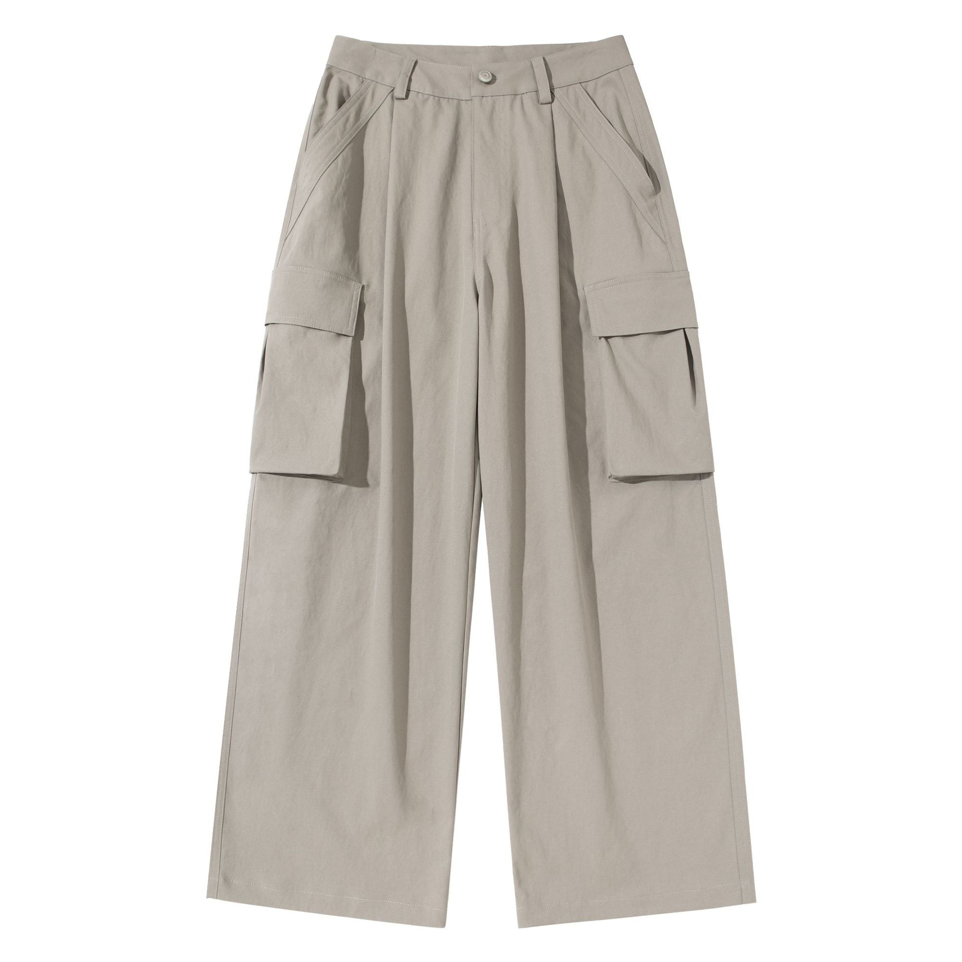Women's Cropped Cargo Culotte with high waist and flap pockets