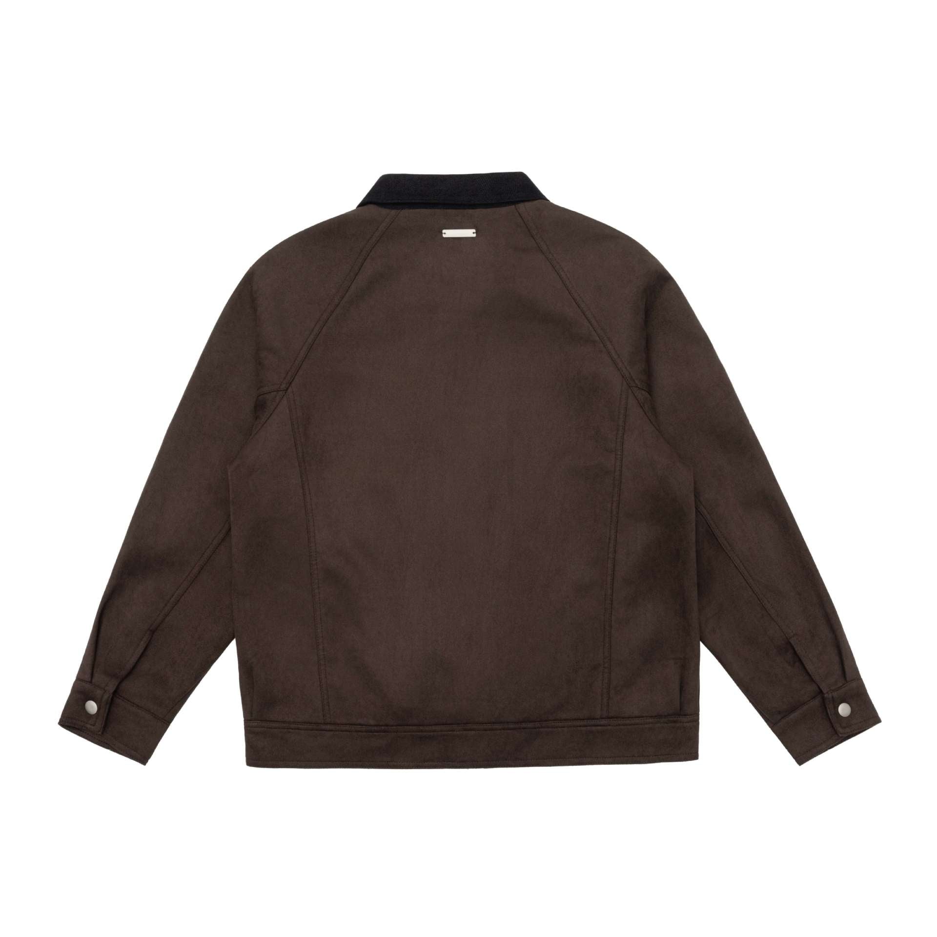 Men's short jacket in canvas workwear style with cord collar Chichicherry