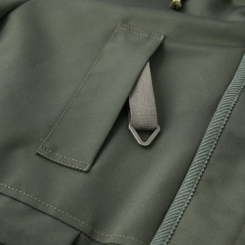 Men's padded parka jacket with teddy lining, hood, and multifunctional pockets Chichicherry