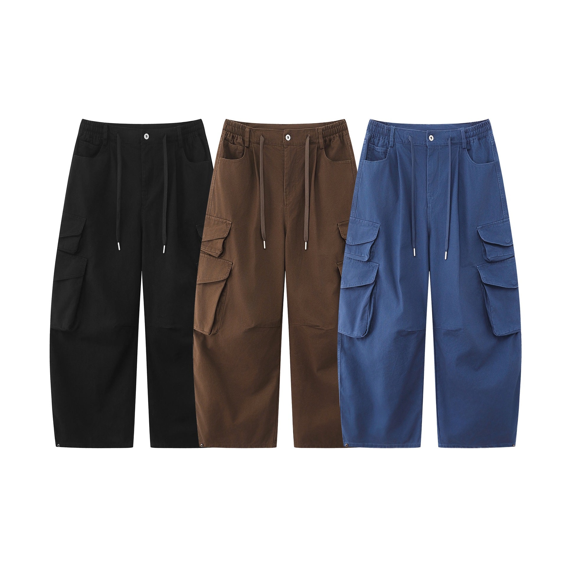 Ladies Utility Cargo Culotte with wide leg, elastic waistband and flap pockets Chichicherry