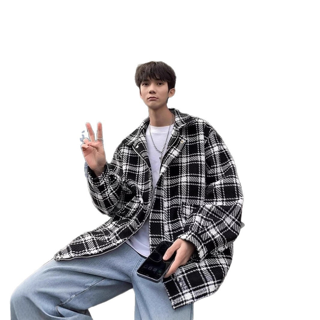 Men's Urban Check Pattern Jacket Chichicherry
