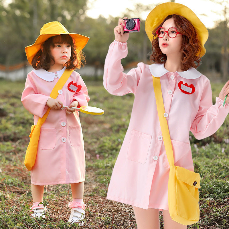 Girl's combo costume with hat and pockets Chichicherry