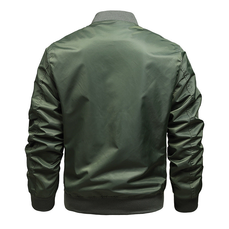 Men's lightweight pilot jacket made of high-tech nylon with sleeve organizer and contrasting interior lining Chichicherry