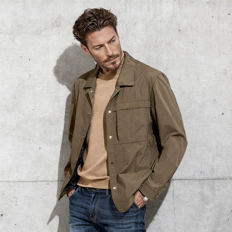 Men's multifunctional overshirt made of technical microfiber Chichicherry