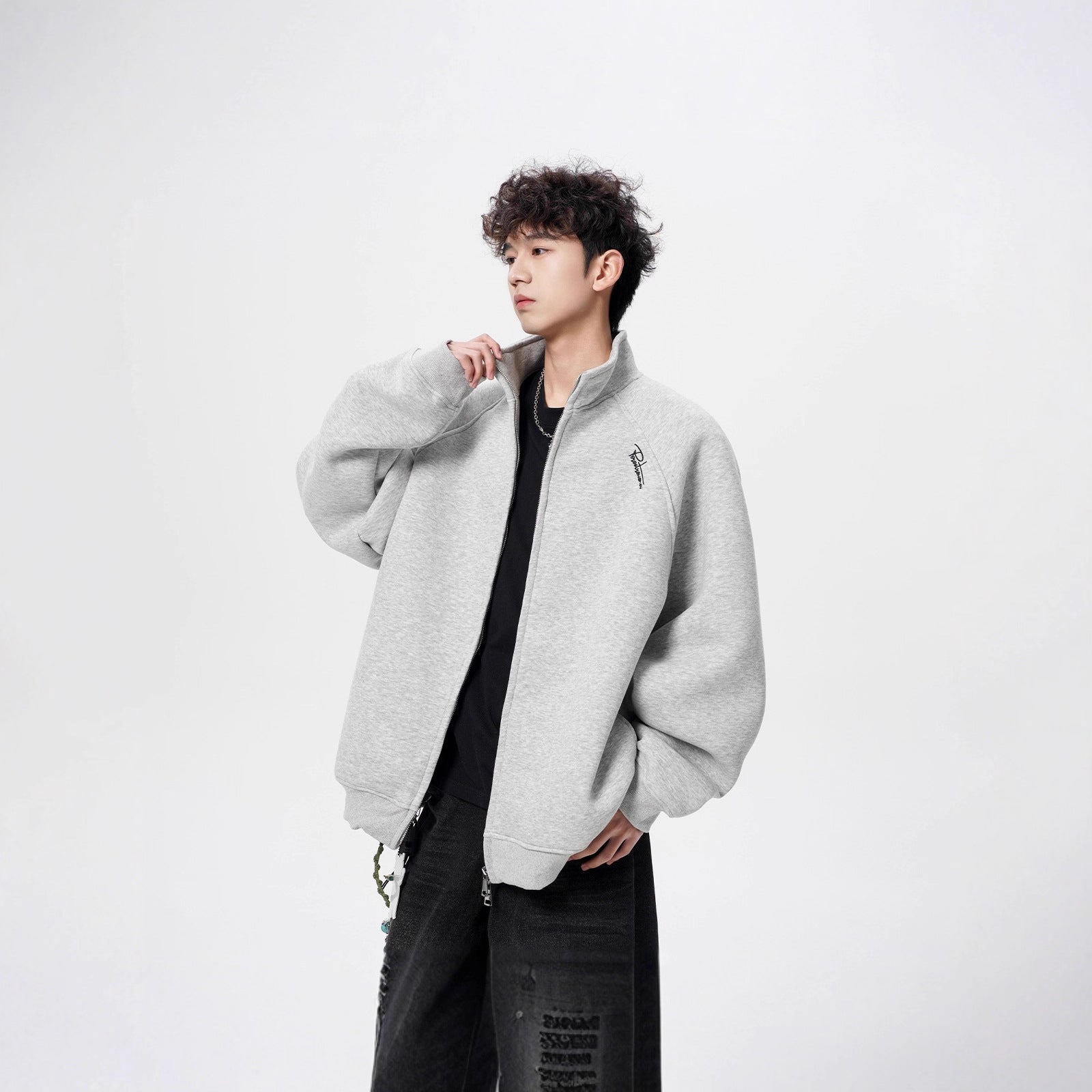 Men's Sporty Zip Jacket Chichicherry