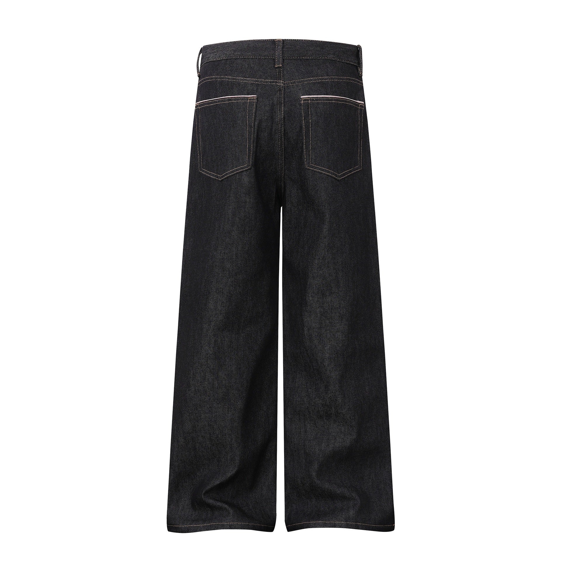 Women Wide Cropped Denim Culotte with High Waist and Classic Pocket Detail Chichicherry