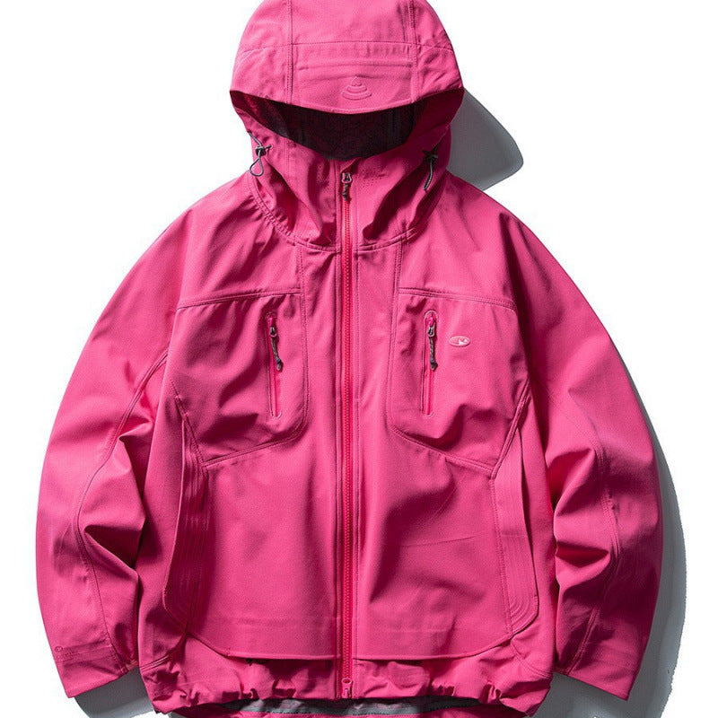 Unisex Technical Softshell Field Jacket with welded seams, four zippered pockets, and extended back part Chichicherry