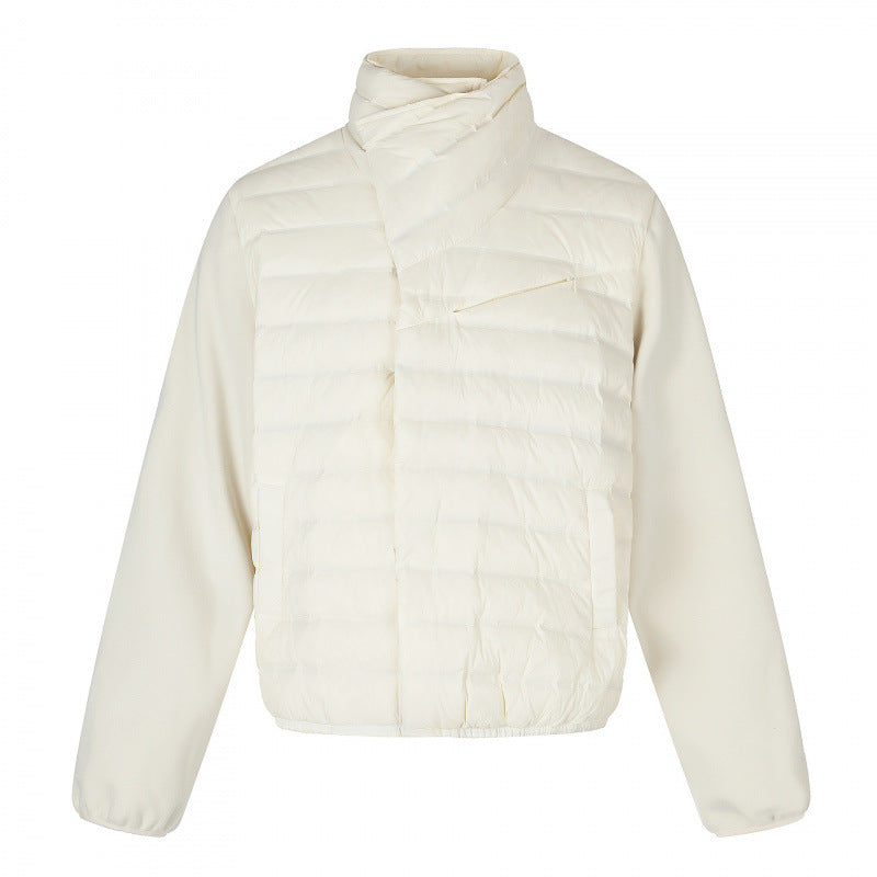 Women's Light Hybrid Quilted Jacket with Quilted Front and Fleece Sleeves Chichicherry
