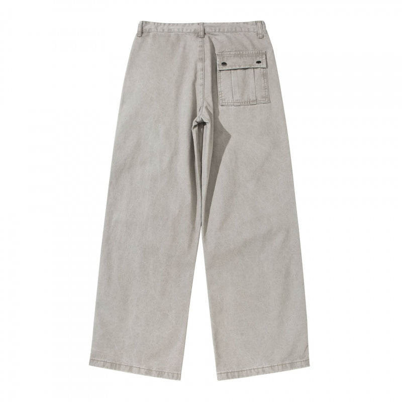 Women's Wide Utility Pants made of durable canvas with reinforced knee panels Chichicherry