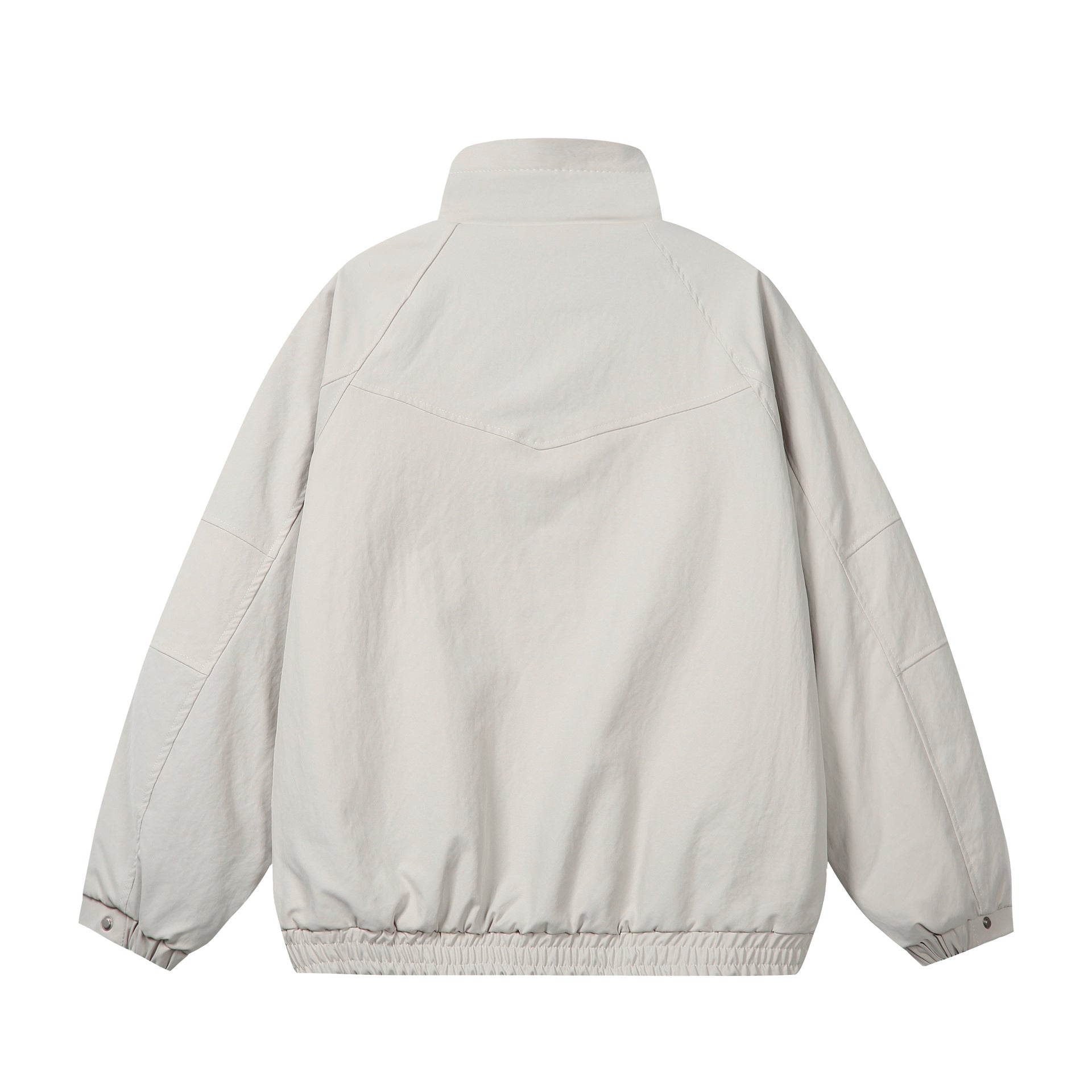 Unisex Short Cut Boxy Puffer Jacket with High Collar and Teddy Lining Chichicherry