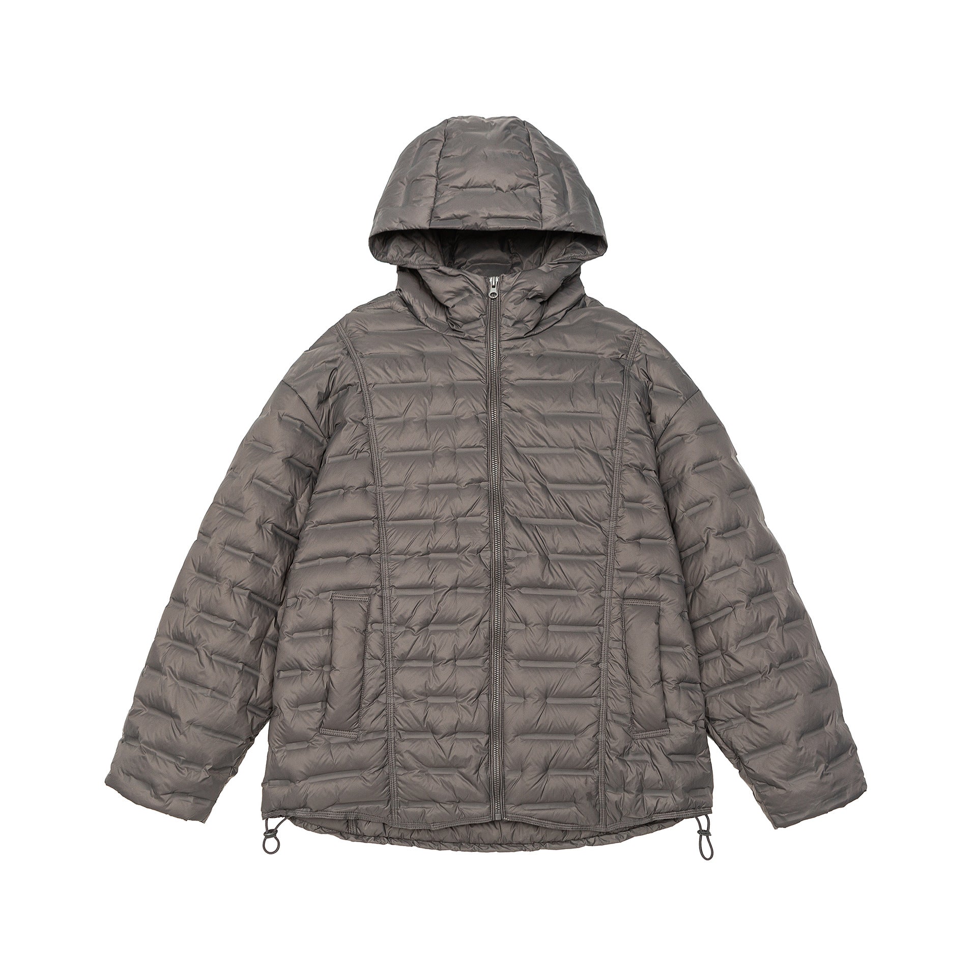 Men's Ultralight Quilted Insulation Jacket with Hood and Adjustable Hem Chichicherry