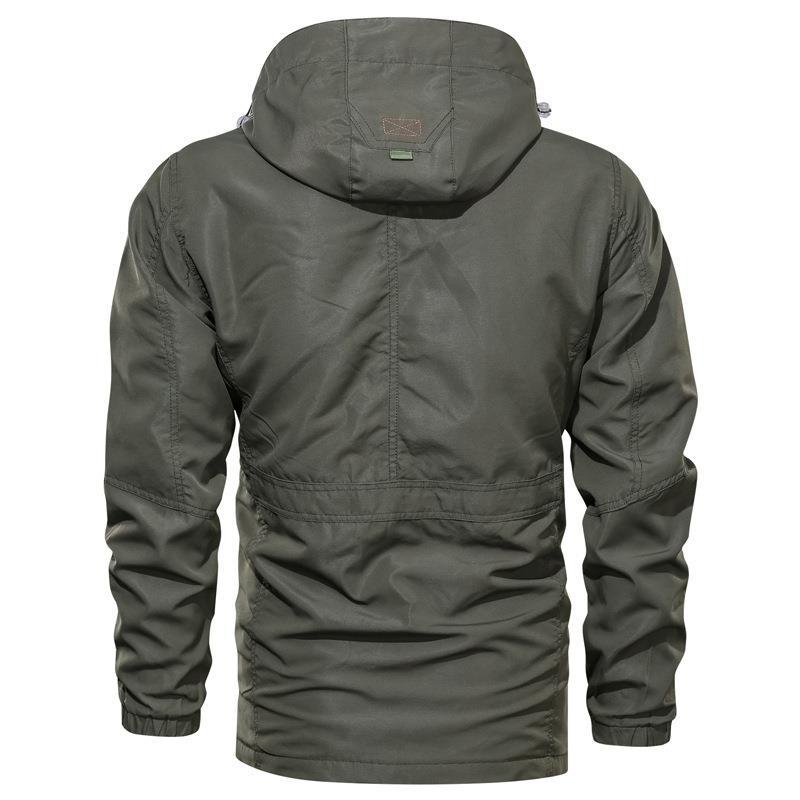 Men's utility parka with hood, adjustable waist regulation and multifunctional pockets Chichicherry