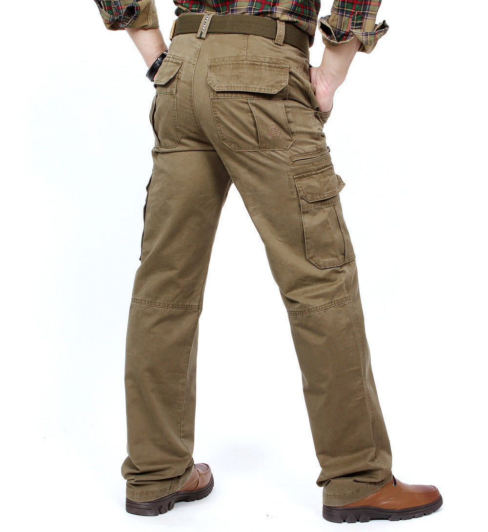 Men's cargo pants in utility style with multiple pockets and reinforced knees Chichicherry
