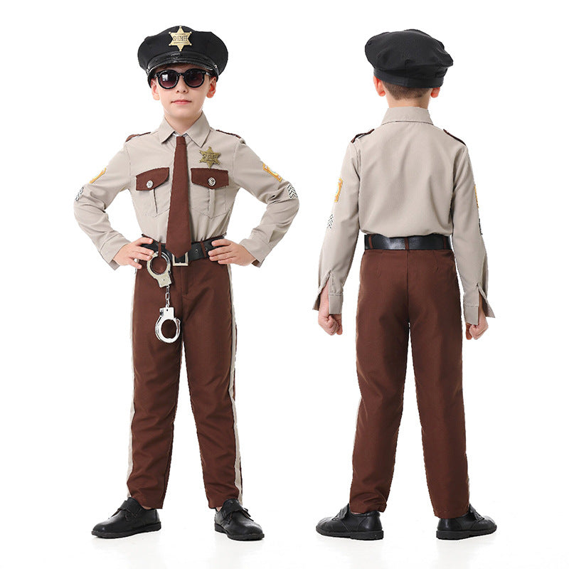 Men's police costume with decorative uniform and accessories Chichicherry