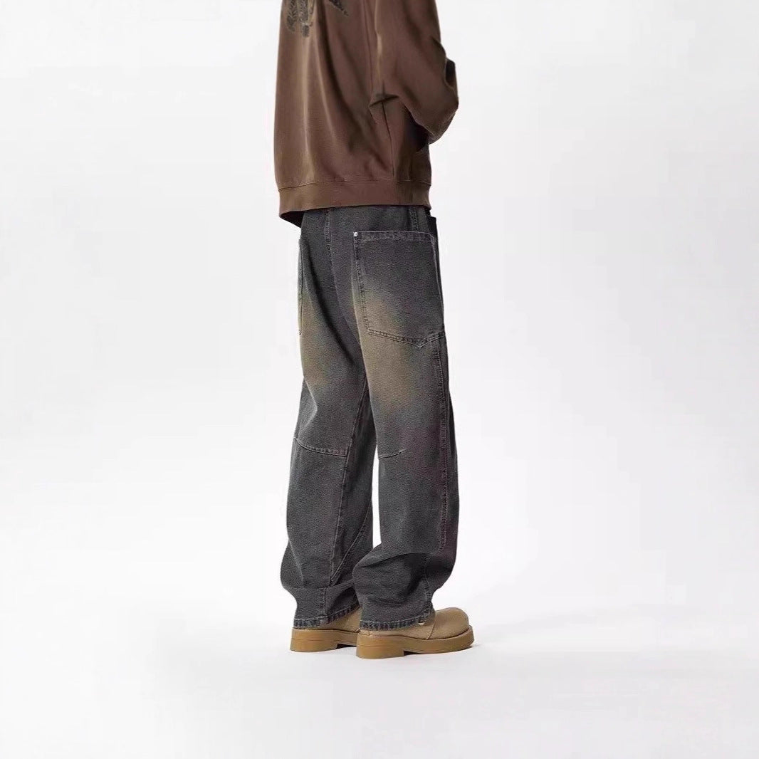 Men's Wide-Cut Casual Jeans Chichicherry