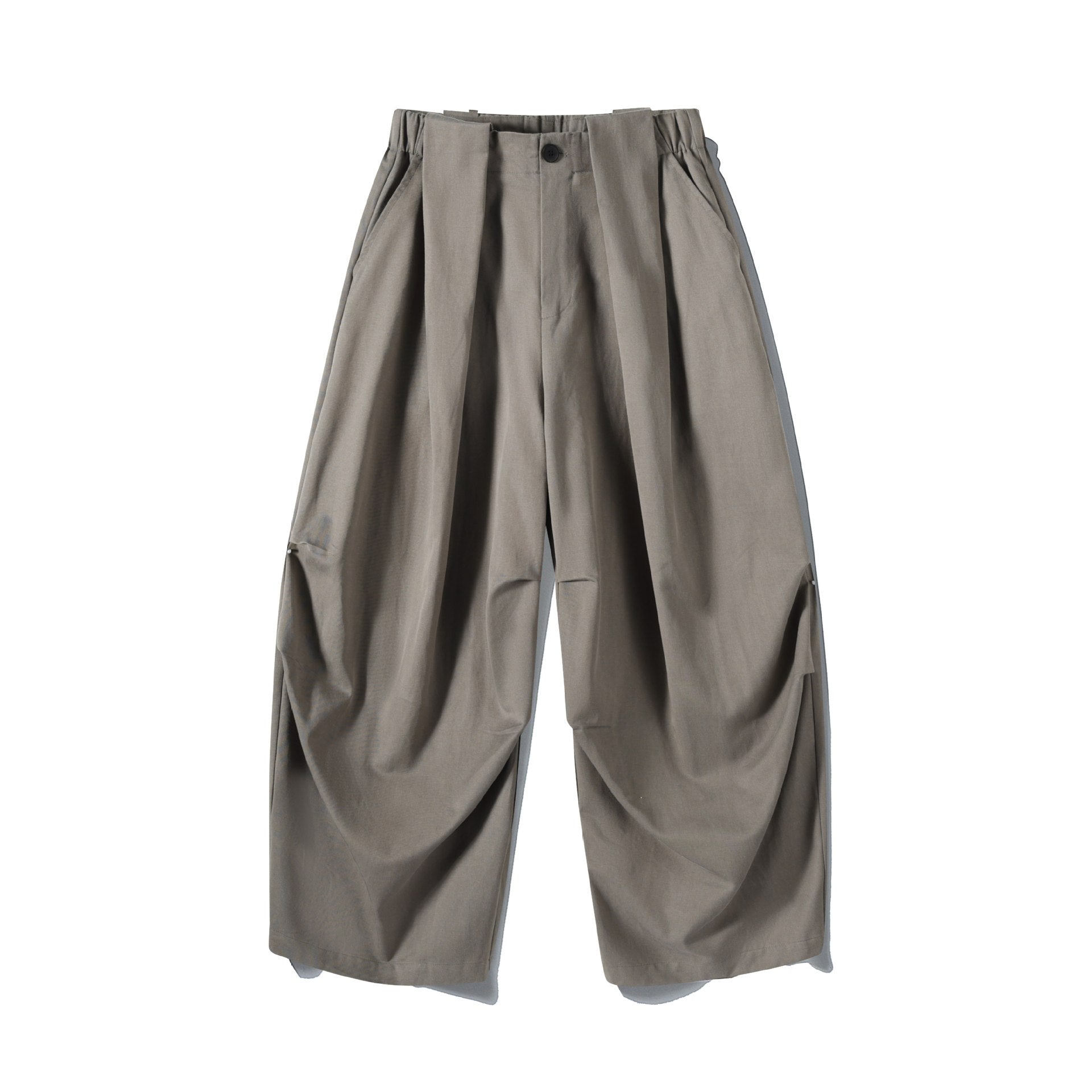 Women's Wide Culotte Pants with High Waist, Pleat Detail and Utility Panel Chichicherry