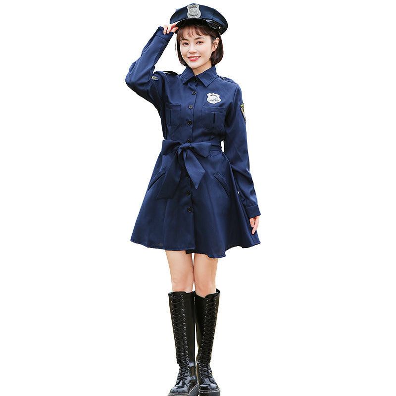 Girl Police Costume with Skirt and Shirt Chichicherry