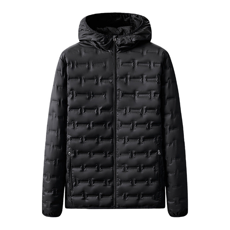 Men's Ultralight Padded Jacket with Hood and Compact Padding Chichicherry