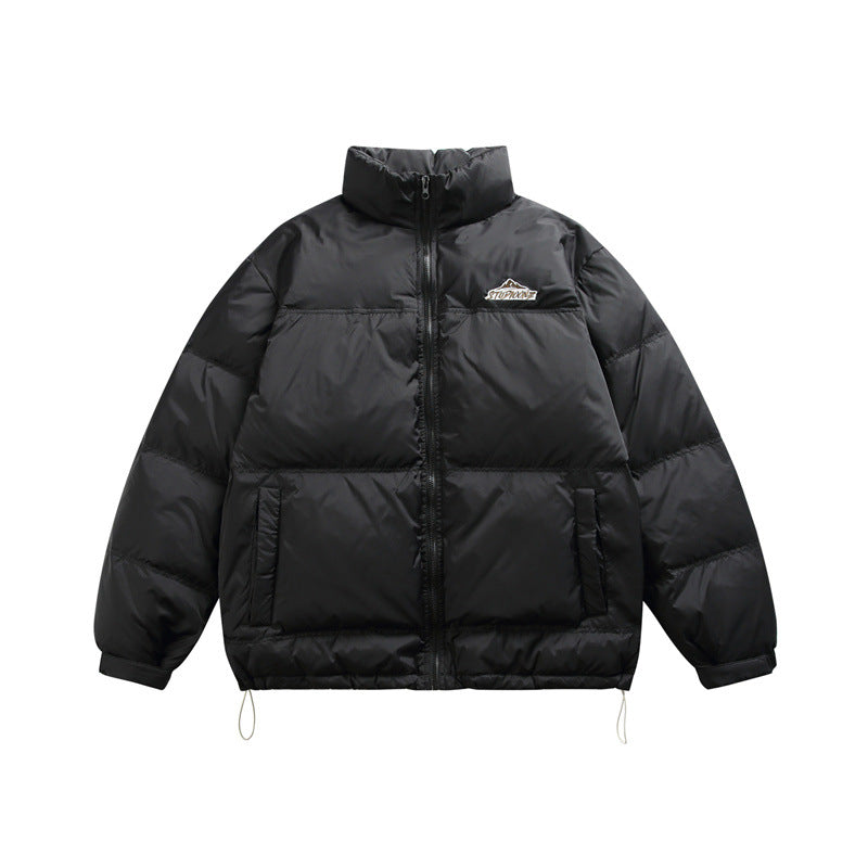 Unisex Boxy-padded thermal jacket with drawstring hem and stand-up collar Chichicherry