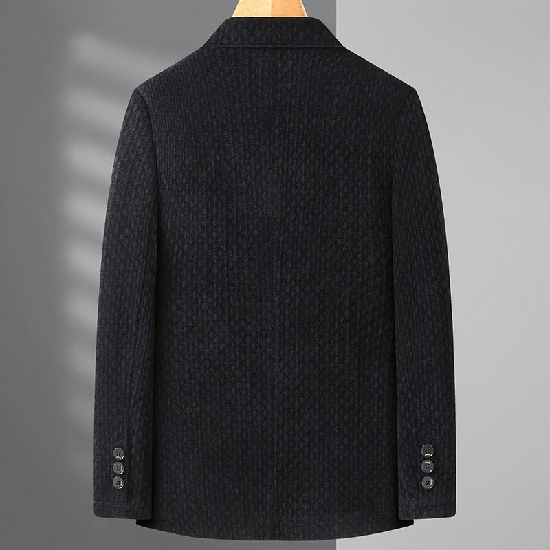 Men's Slim Structure Blazer made of Wool Blend with Light Lining Chichicherry