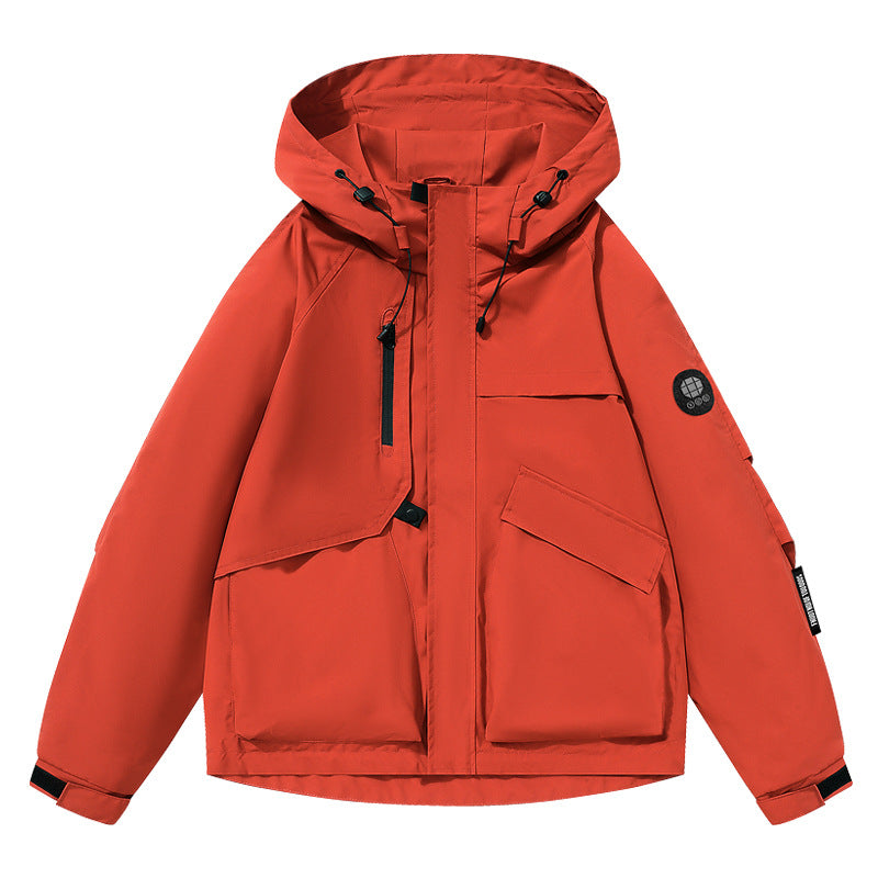 Women's Utility Softshell Jacket with Hood, Water-Repellent Membrane and Multifunction Pockets Chichicherry