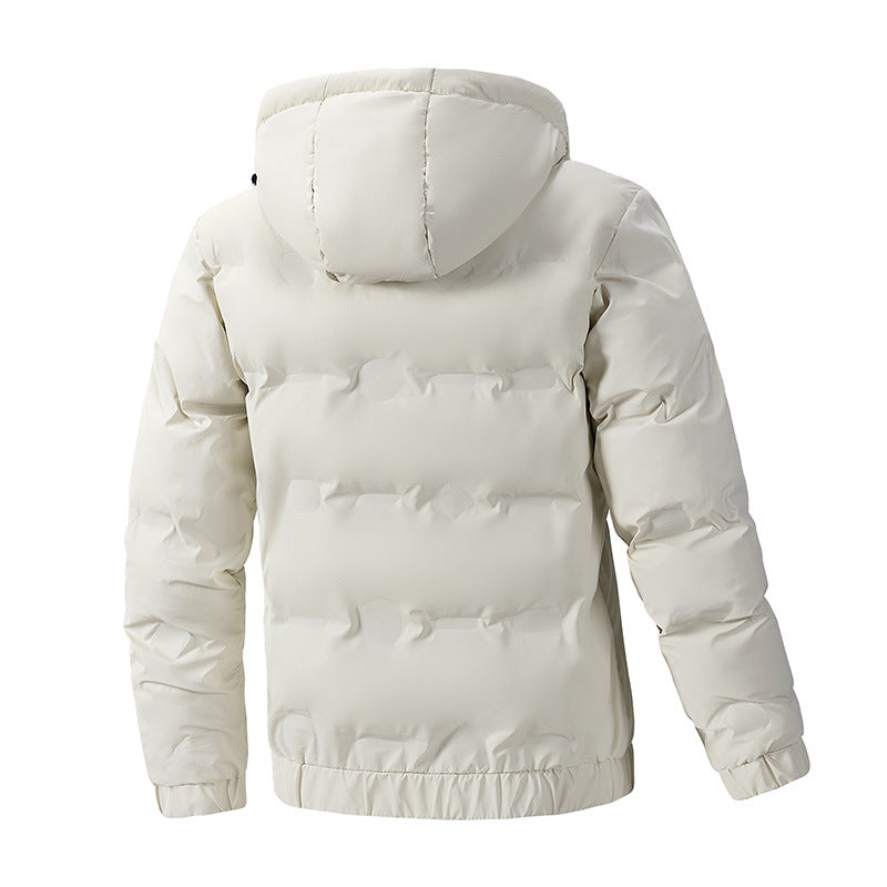 Men's Padded Winter Puffer Jacket with Hood and Windproof Thermal Insulation Chichicherry